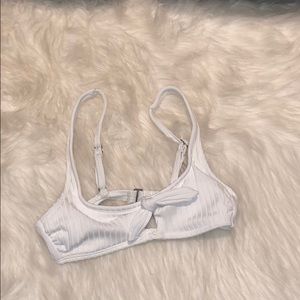 white bikini top